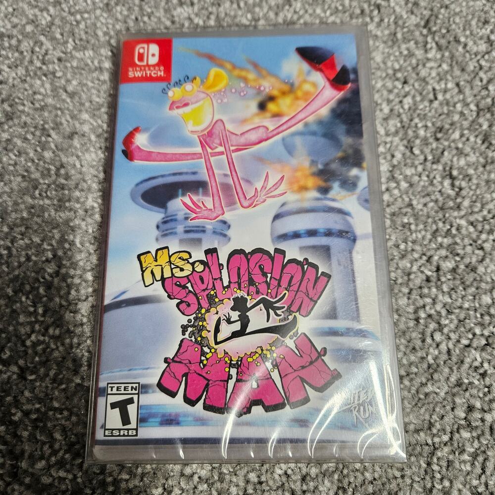 MS. Splosion Man Nintendo Switch Limited Run #047 047 w/ Box Protector